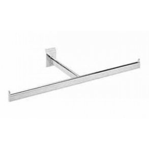 T-bar rod for groove panel or Zeta rail - chrome - 60 cm