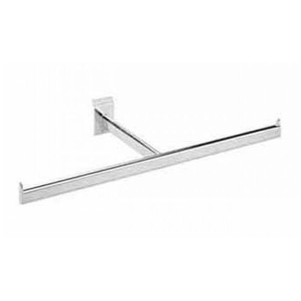 T-bar rod for groove panel or Zeta rail - chrome - 60 cm