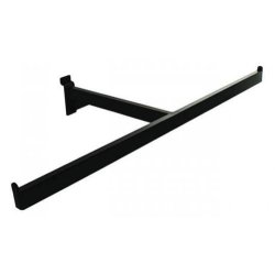 T-bar rod for groove panel or Zeta rail - Black - 60 cm