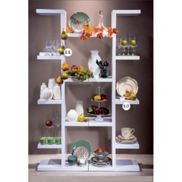 Tower display 2-sided, white - H185 cm