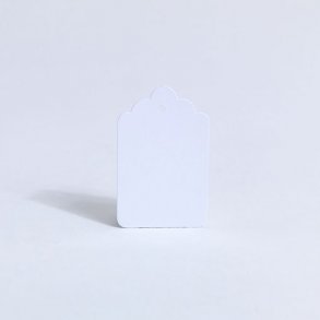 Hängande taggar för nlar och öglor - vit - 1000 st.