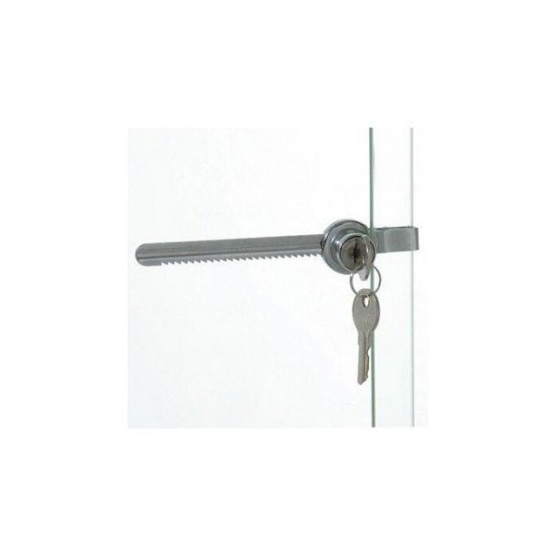 Lock for glass display cabinets