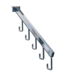 Curtain rod bracket for 12 mm curtain rod, Chrome