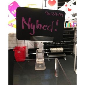 Tabellskylt i svart - B 10 x H 7 cm - 10 st.