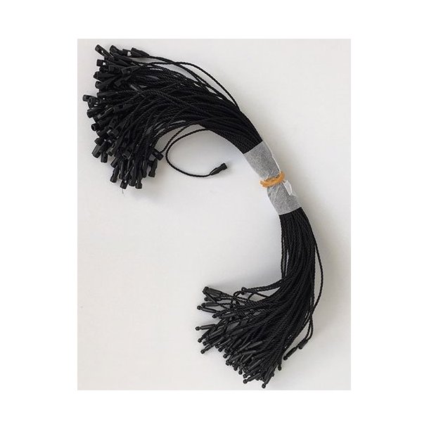 String loops 200 mm - Snor: Black Cotton - 5000 pcs