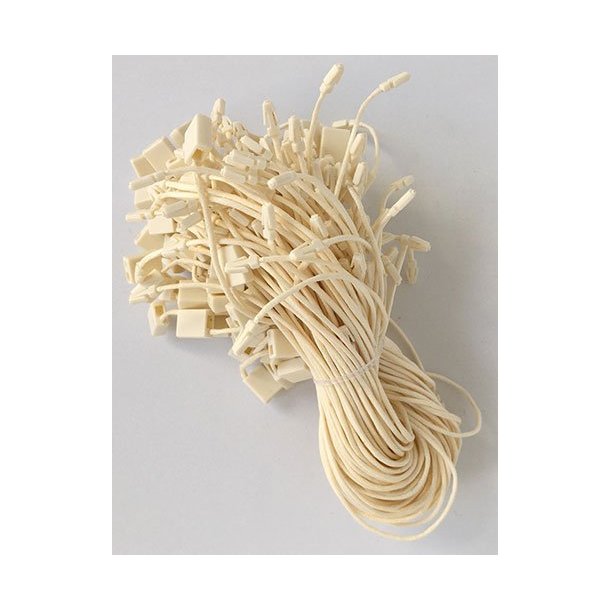 Text loops - 200 mm - Cord: Beige Cotton - 5000 pcs