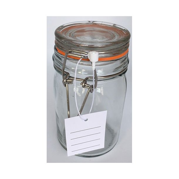 Text loops - 200 mm - Cord: White Cotton - 5000 pcs