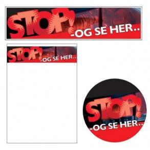 Försäljningsmaterial, Erbjudandetema 5 - Stanna! - och titta här...