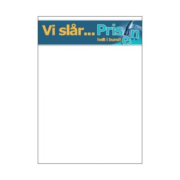 F&ouml;rs&auml;ljningsmaterial, Erbjudandetema 8 - Vi slr priset... hela v&auml;gen ner! 