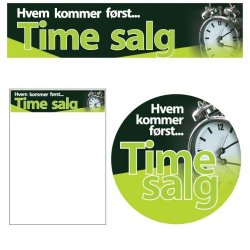 Sales material, Offer theme 14 - Who comes first... Time sales