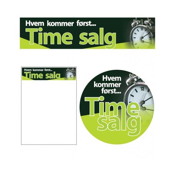 Sales material, Offer theme 14 - Who comes first... Time sales