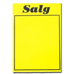 Sales signs - Yellow A4, A5, A6 - 50 sheets