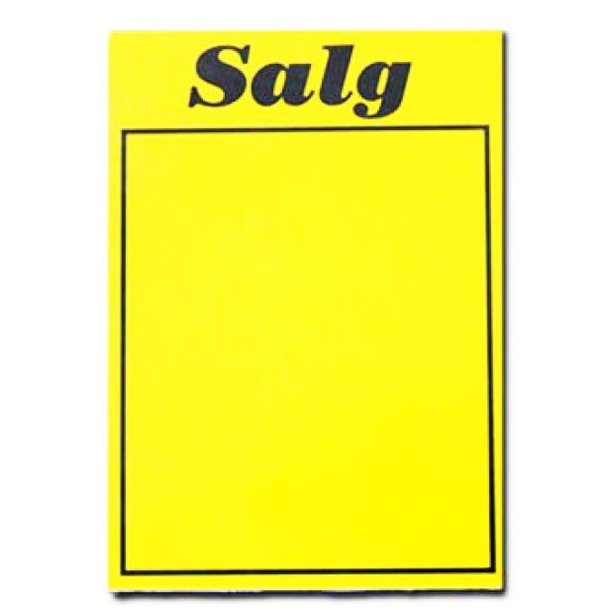 Sales signs - Yellow A4, A5, A6 - 50 sheets 