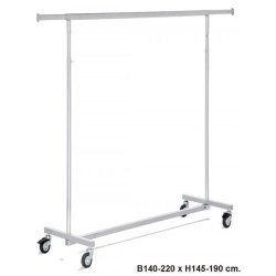 LUXURY clothes rack, garment rack, "The long" in chrome