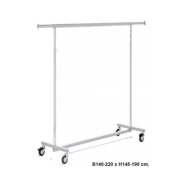 LUXURY clothes rack, garment rack, "The long" in chrome