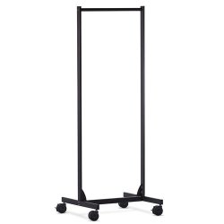 Clothing rack on wheels - Width 60 cm - Dark gray - with accessories
