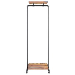 Wood Sort Clothes Rack with 2 Shelves