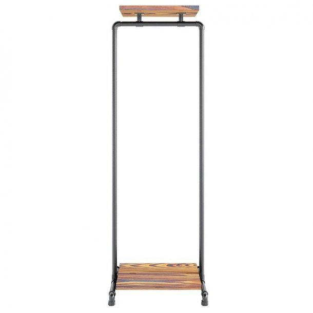 Wood Sort Clothes Rack with 2 Shelves