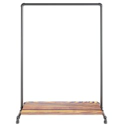 Wood Sort Clothes Rack with Bottom