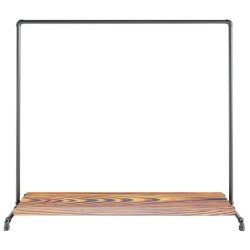 Wood Sort Clothes Rack with Bottom