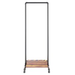 Wood Sort Clothes Rack with Bottom