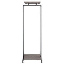 Wood Sort Clothes Rack with 2 Shelves