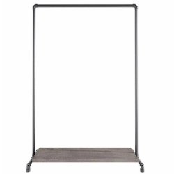 Wood Sort Clothes Rack with Bottom