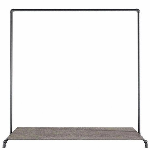 Wood Sort Clothes Rack with Bottom