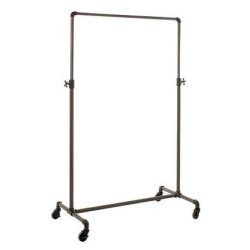 Adjustable clothes rack in water pipes on wheels