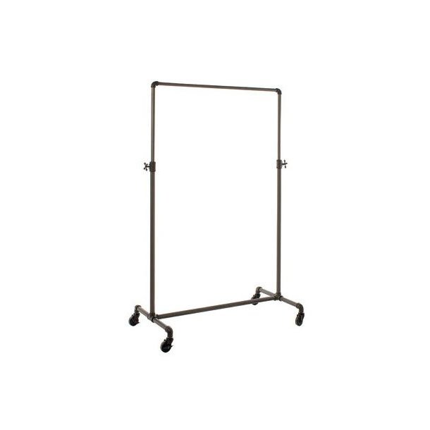 Adjustable clothes rack in water pipes on wheels