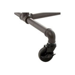 Adjustable clothes rack in water pipes on wheels