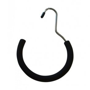 Scarf ring i metall med svart halkfri gummi 20,5 cm