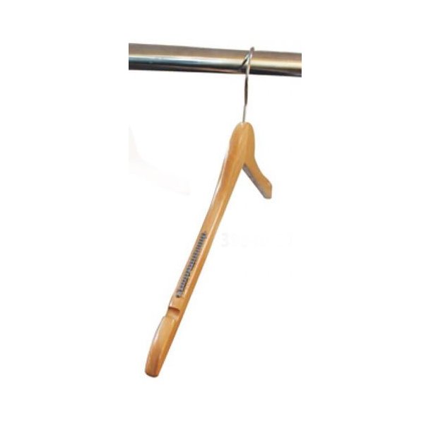 Flat wooden hangers in black, white, and natural with rubber and notch 50 pcs