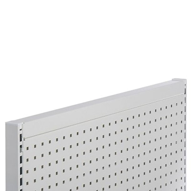 Topafslutning 60 cm til gulvreol i hvid