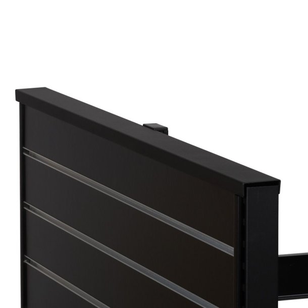 Topafslutning for gulvreol 120 cm | Sort