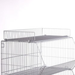 Top basket for large stack basket. Gray lacquer