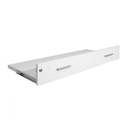 Top drawer for store counter with glass - Flexia - White