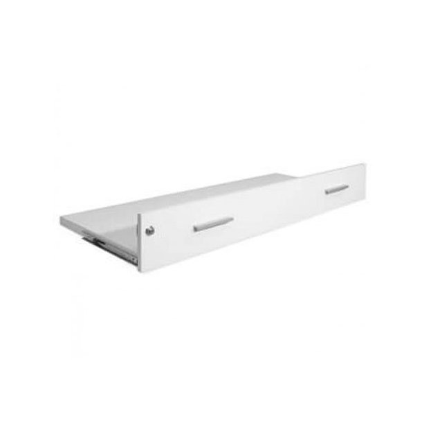 Shop counter with glass - Width 120 cm - Flexia - White