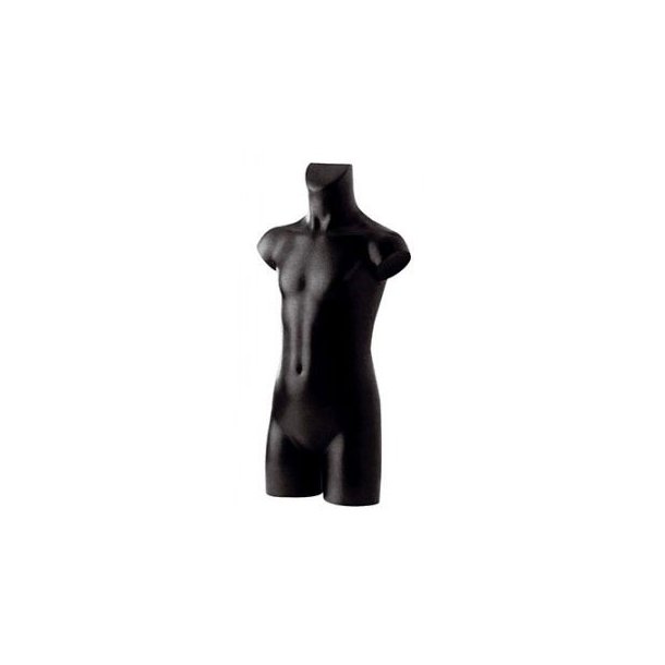 Torso - Barns torso 7-9 r i plast - svart