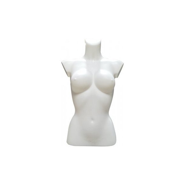 Torso - Female torso without legs in plastic - white