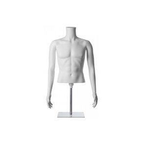 Mannekngtopp - Mn - med raka armar - vit