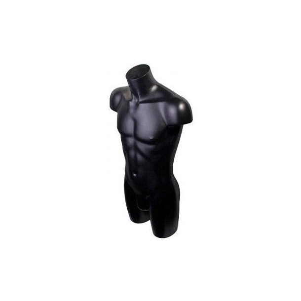 Torso - Men's Cross torso in plastic - black