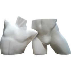 Torso - Flamingotorso - Herretorso - 2-delt - white