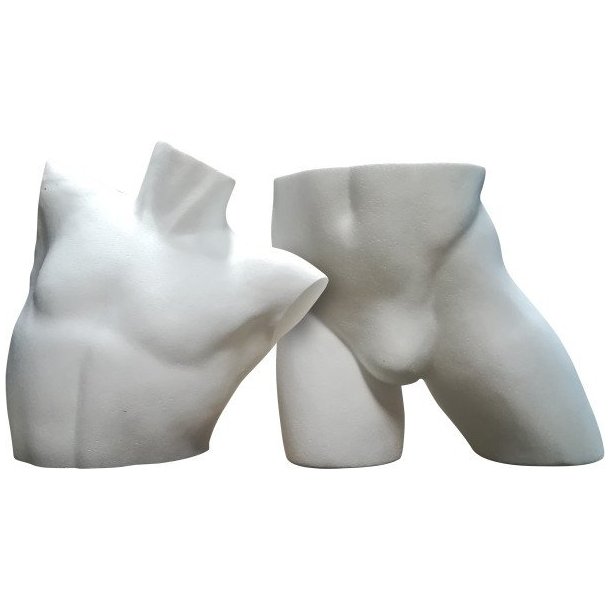 Torso - Flamingotorso - Herretorso - 2-delt - white