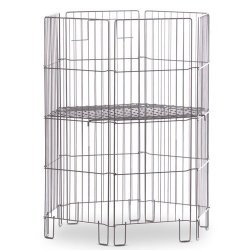 Wire basket - Sales basket - Hexagonal - Gray