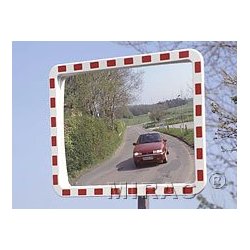 MIRAC trafikspejle i polycarbonat, rektangulre og runde, flere strrelser