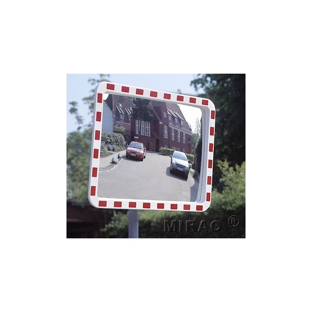 MIRAC trafikspejle i polycarbonat, rektangulre og runde, flere strrelser