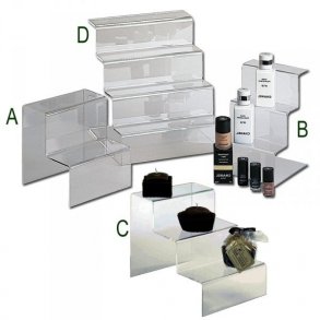 Trin-display akryl, flera varianter