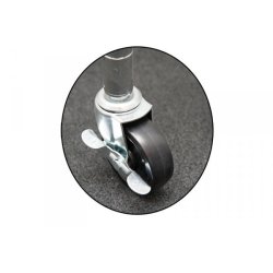 TUBO rubber wheels, 4 piece set for TUBO steel shelving system