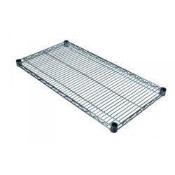 TUBO shelves, chrome-plated steel